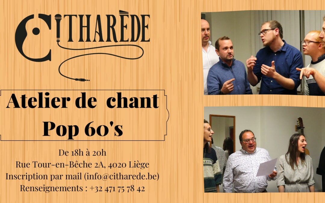 Atelier de chant collectif – pop 60’s (Mama’s & Papa’s, Beach Boys)
