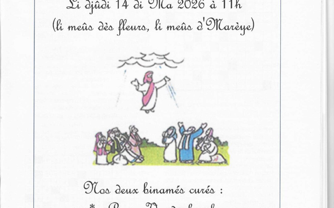 L’Ensemble Vocal ROYAL Les Valeureux Liégeois chante la Messe en Wallon à Moha le jeudi 14 mai 2026