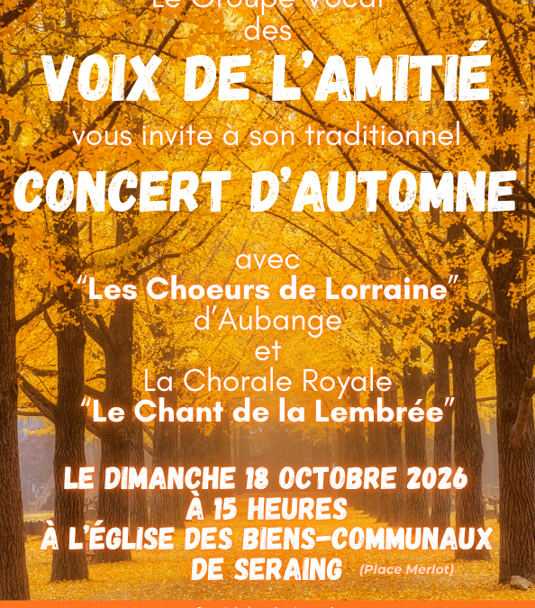 Concert d’Automne des Voix de l’Amitié
